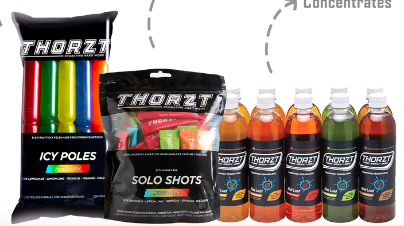 ELECTROLYTE SOLO SHOT SUGAR FREE THORZT SSSFMIX 600ml MIXED FLAVOUR PKT 50