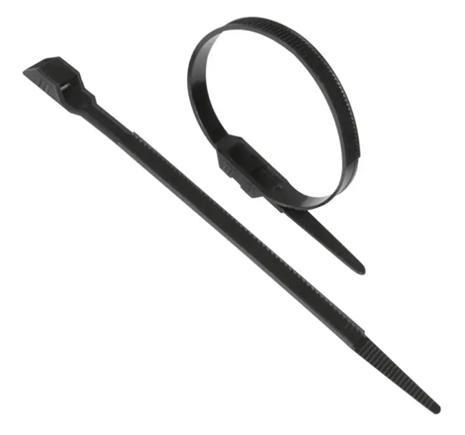 CABLE TIES 368mm X 4.5mm BLACK #ELCT370SB PKT 100