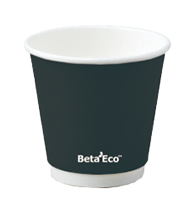 CUP SINGLE WALL PE LINED 8oz BLACK BETAECO BE-SW08B CTN 1000