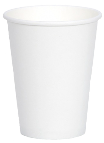 CUP SINGLE WALL 8oz WHITE 8TFSWW CTN 100