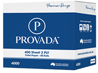 TOILET PAPER 2 PLY 400 SHEET PREMIUM 4000 PROVADA CTN 48